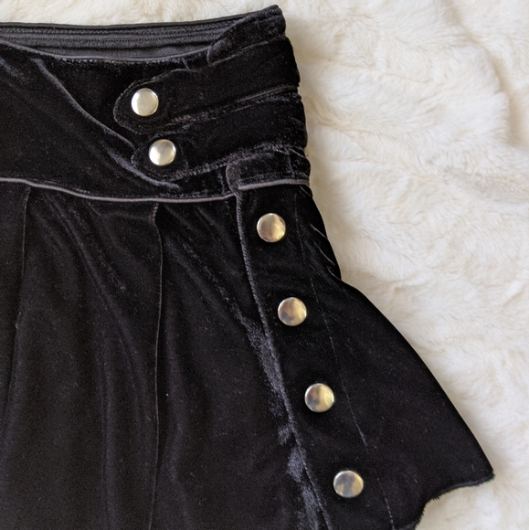 Dresses & Skirts - Black Velvet Micro Mini